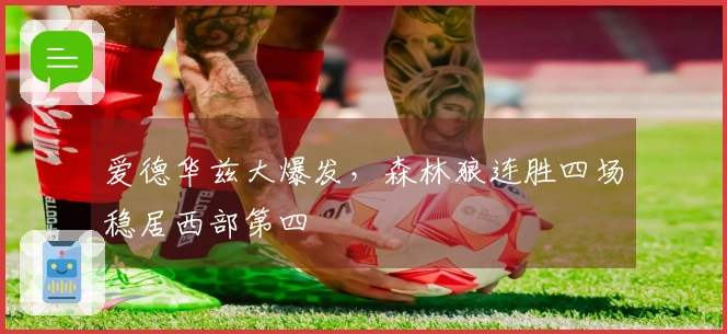 爱德华兹大爆发，森林狼连胜四场稳居西部第四